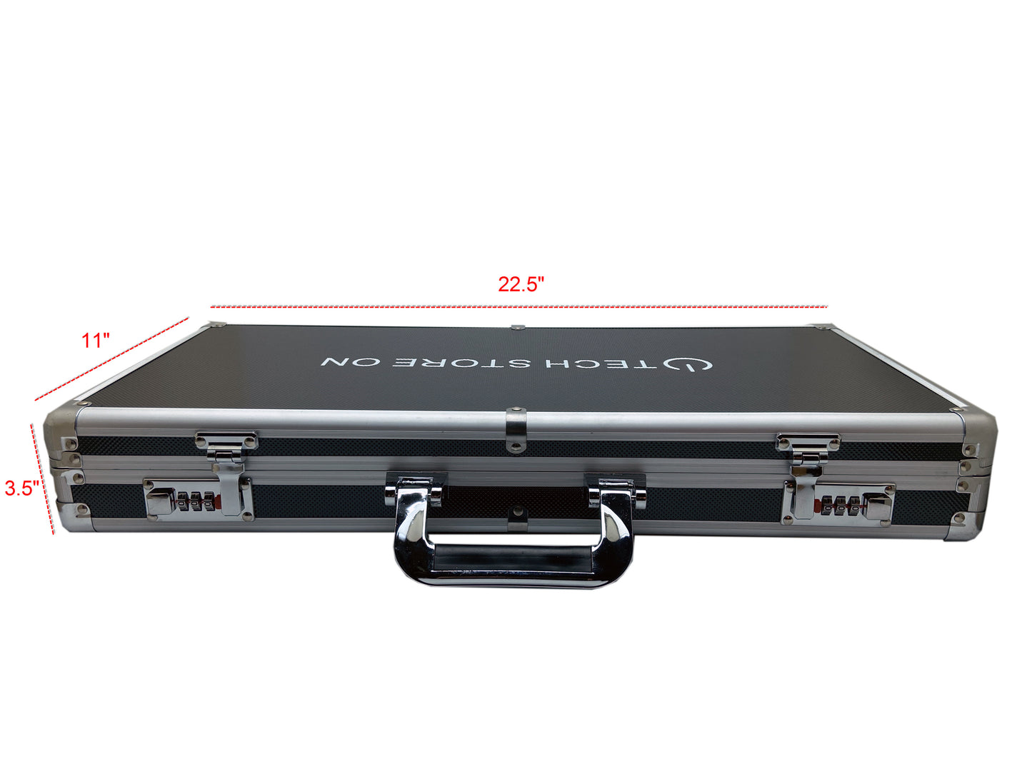 Aluminum USB Drive Organizer Case (130 Slots with Handle) – Shockproof Antistatic Large Storage Box