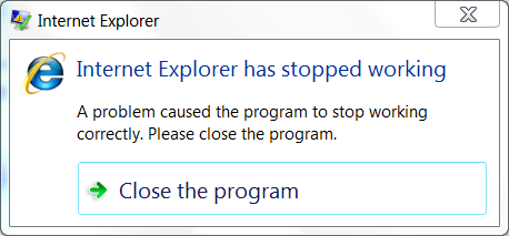Internet Explorer crashing screen cap fix