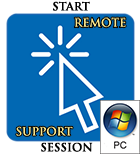 Start Remote Control Session - Windows PC