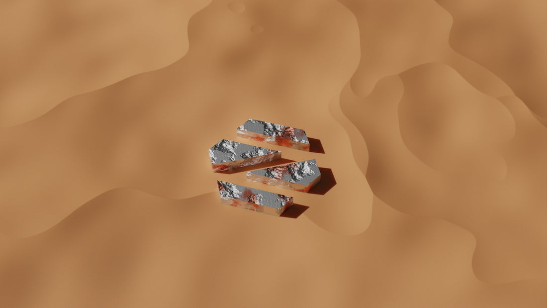 a computer generated image of a desert scene