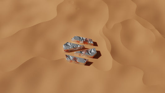 a computer generated image of a desert scene