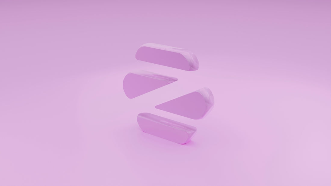 a white object on a purple background