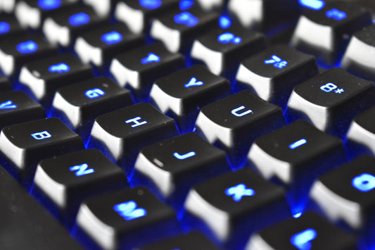 a close up of a keyboard