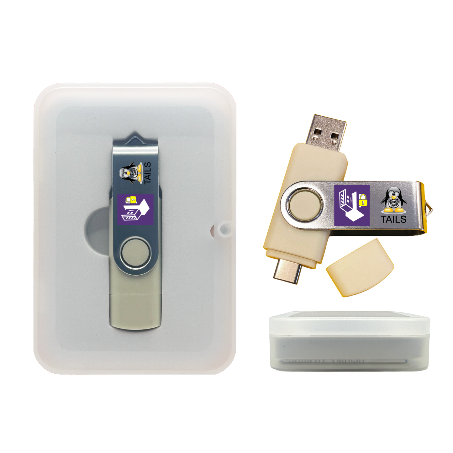 Linux Tails Bootable USB [8-32GB] – Anonymous Internet Access & Privacy-Focused Operating System