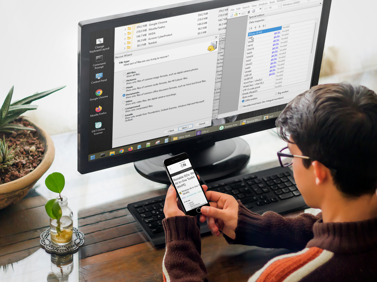 Computer IT Repair Bootable USB [32GB] – Windows Antivirus, Data Recovery & Password Reset Toolkit