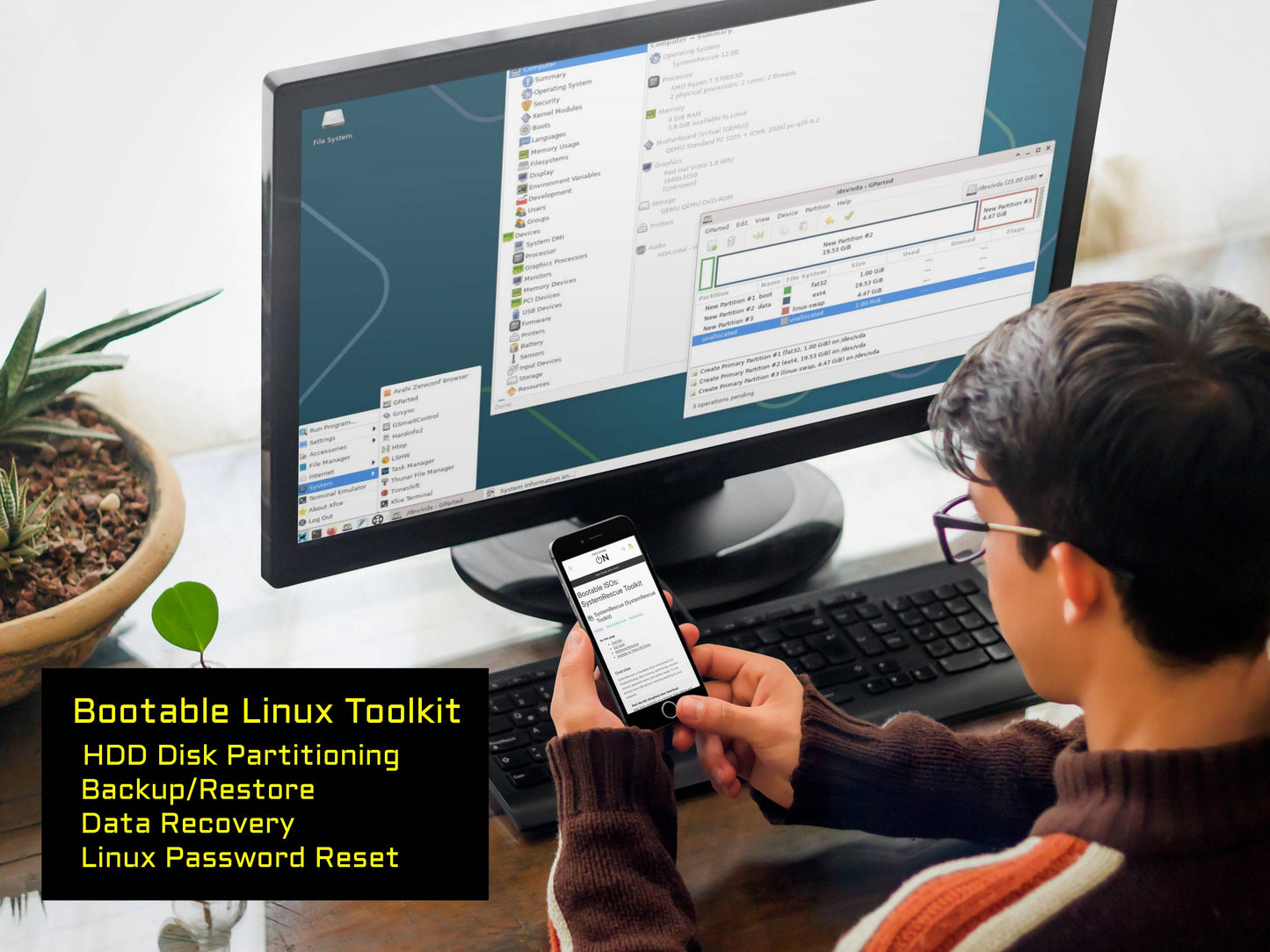 Windows & Linux Password Reset USB [8GB] – Bootable System Access & Recovery Tool