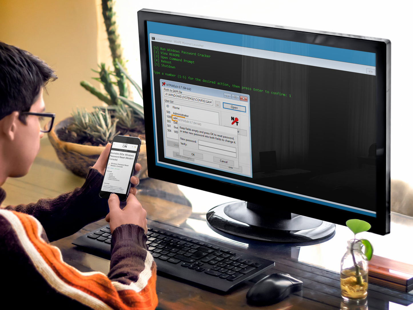 Windows & Linux Password Reset USB [8GB] – Bootable System Access & Recovery Tool