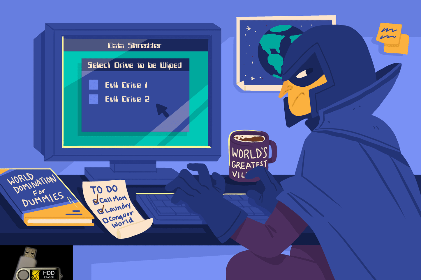 Hard Drive Eraser Bootable USB [2GB] – Secure Disk Wipe Utility (DoD Standard)