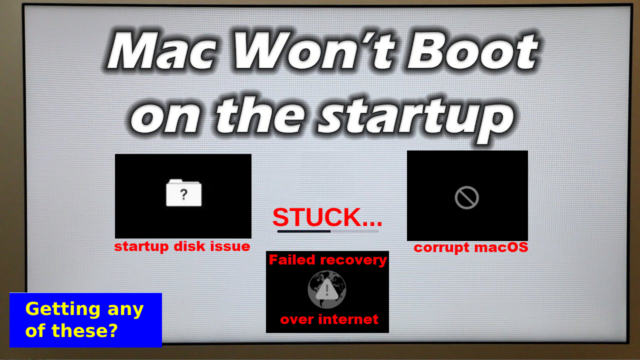 Apple Mac macOS Repair Reinstall Upgrade Recovery Bootable Live USB