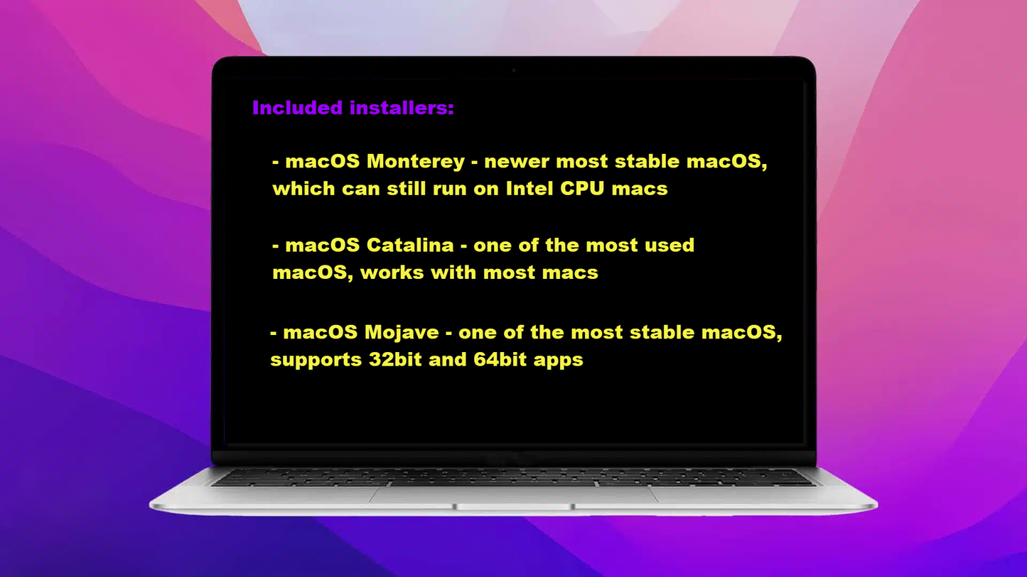 Apple Mac macOS Repair Reinstall Upgrade Recovery Bootable Live USB