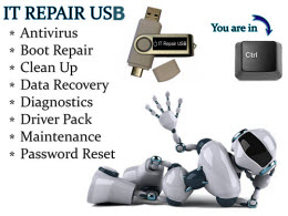Computer IT Restore and Repair Antivirus Data Recovery Password Reset Drivers and Utilities Bootable Live USB