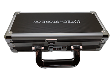 Memory Drive Organizer USB Storage Box - Aluminum with Carry Handle - 24 + 2 slots